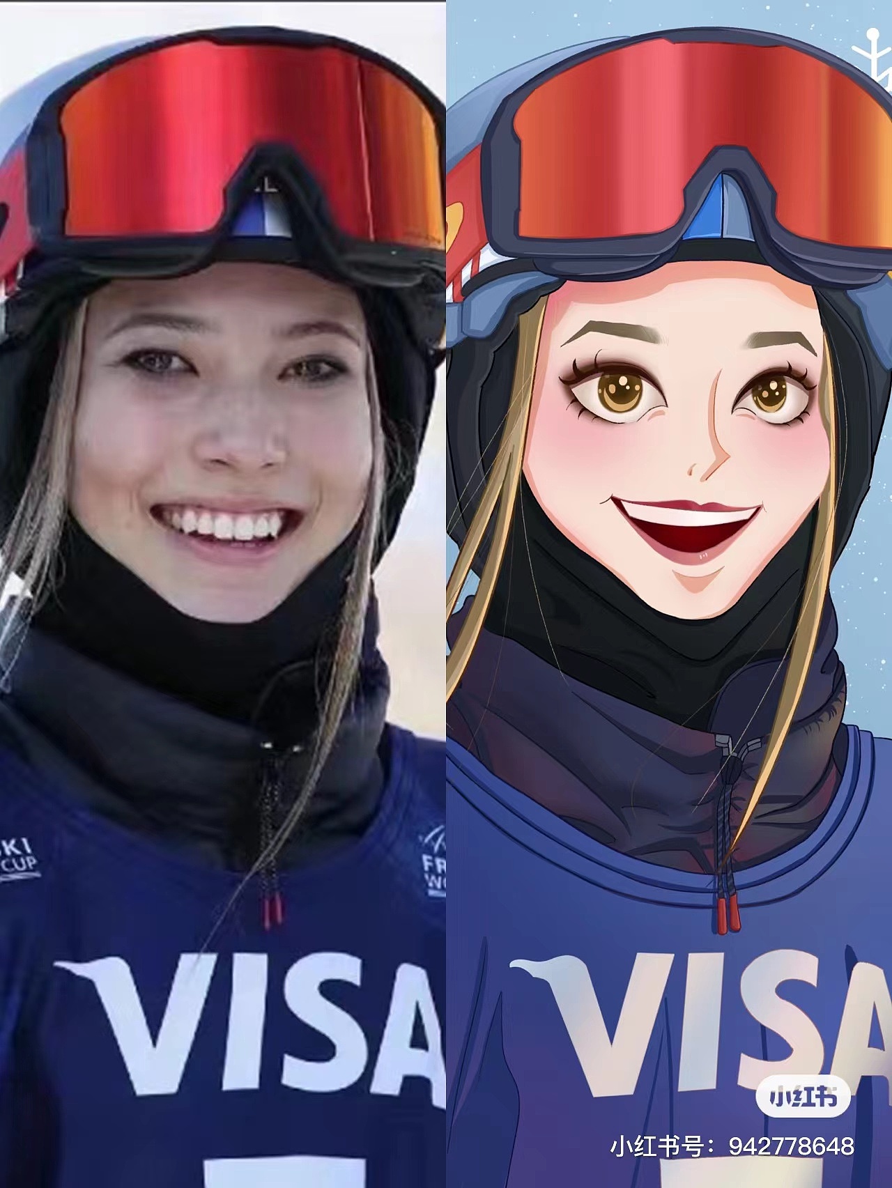 画一个青蛙公主 谷爱凌