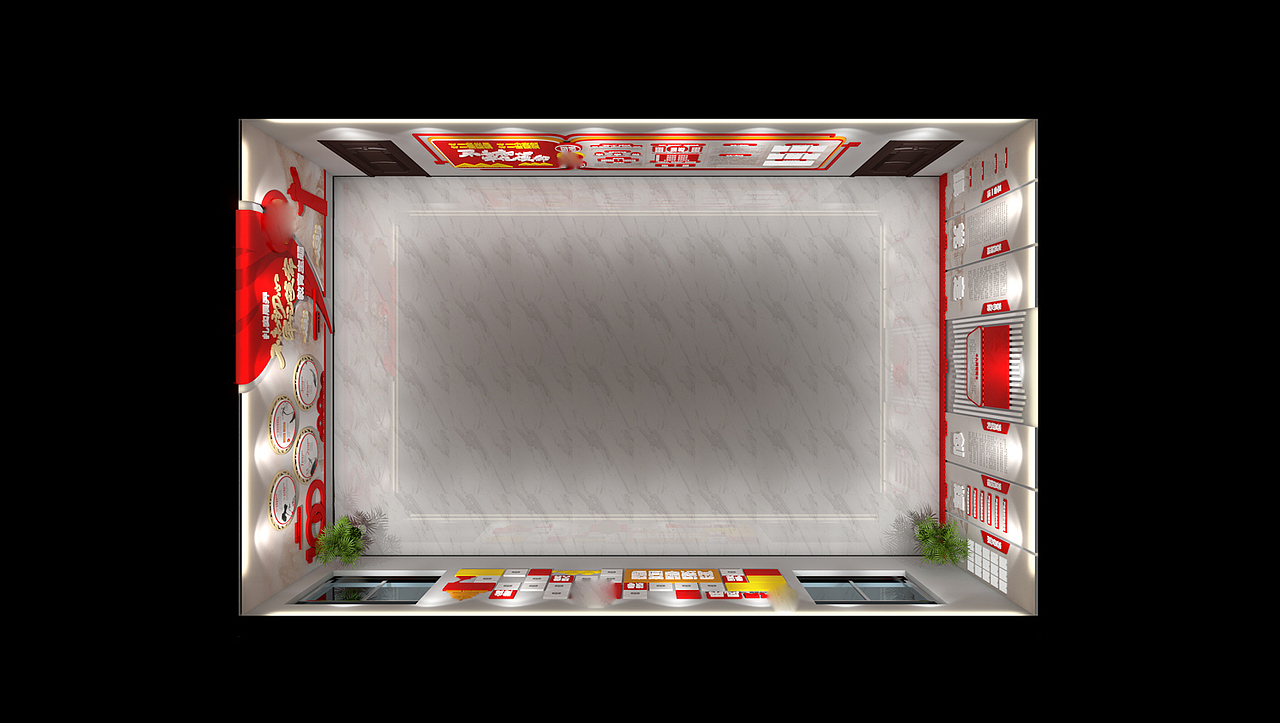 党建文化墙 党建 党建展厅 党员活动室（图ZMjg0NDQ2MjYw） - 建筑/空间 - 站酷设计师形越原创素材 - 站酷ZCOOL