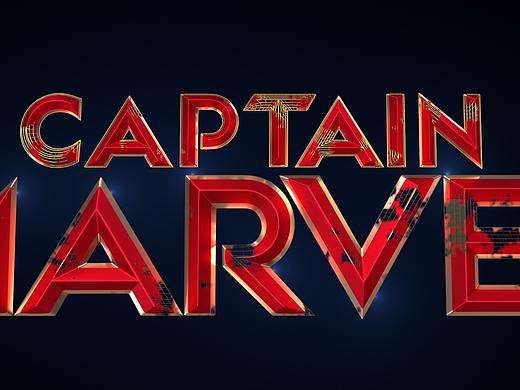 惊奇队长预告片片头文字建模