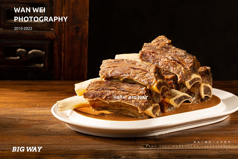 喝汤吃肉啃肋排 汤浓肉厚忒实在｜穆老六牛店×BIG WAY（图ZMzIzMDg5MjU2） - 美食摄影 - 站酷设计师玩味拾光原创素材 - 站酷ZCOOL