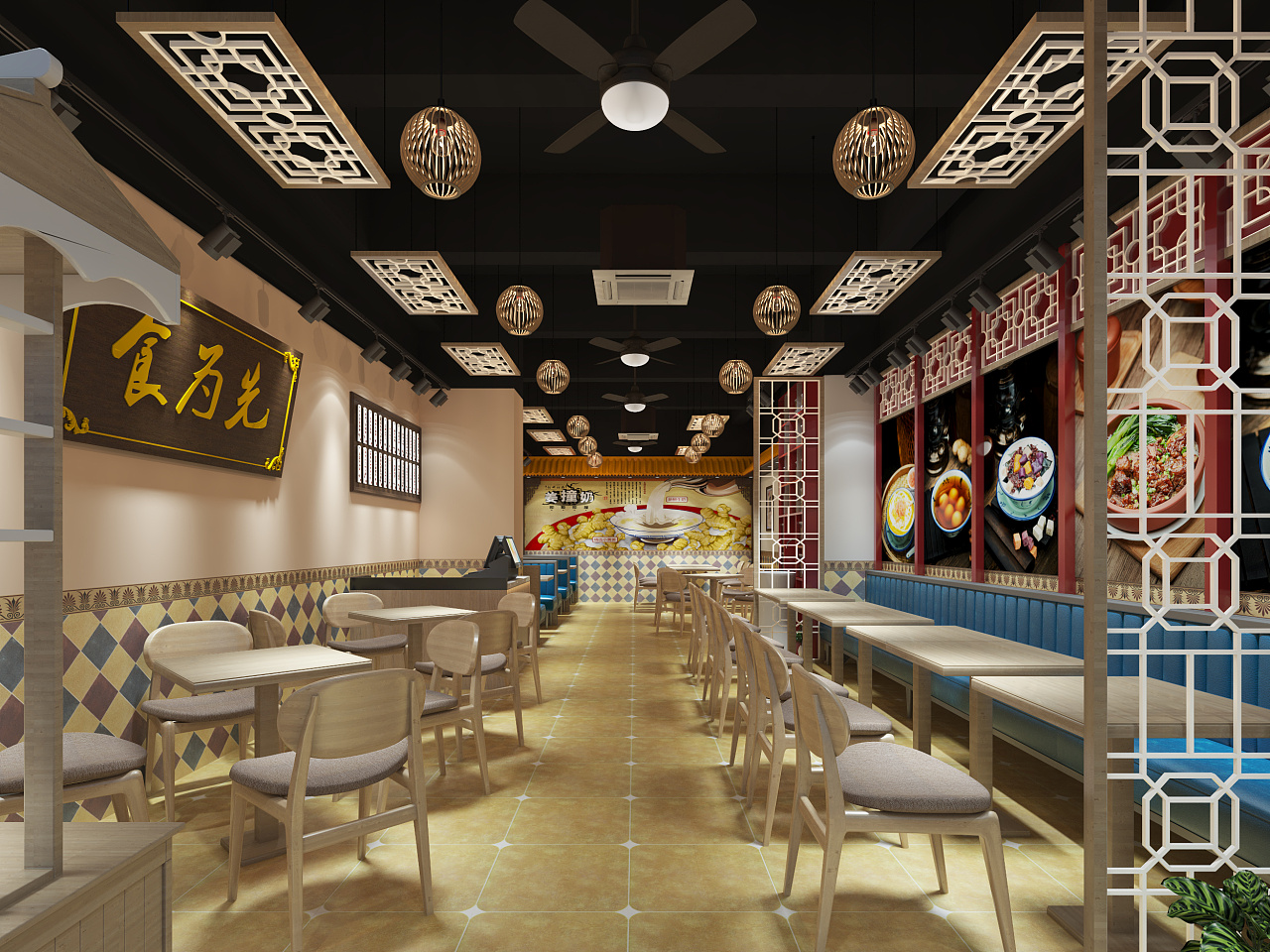 侨记甜品 广式甜品店 糖水铺 岭南风格 餐饮设计