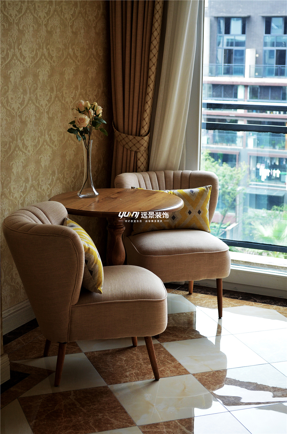 雅居乐装修设计美式风格|远景装饰实景案例