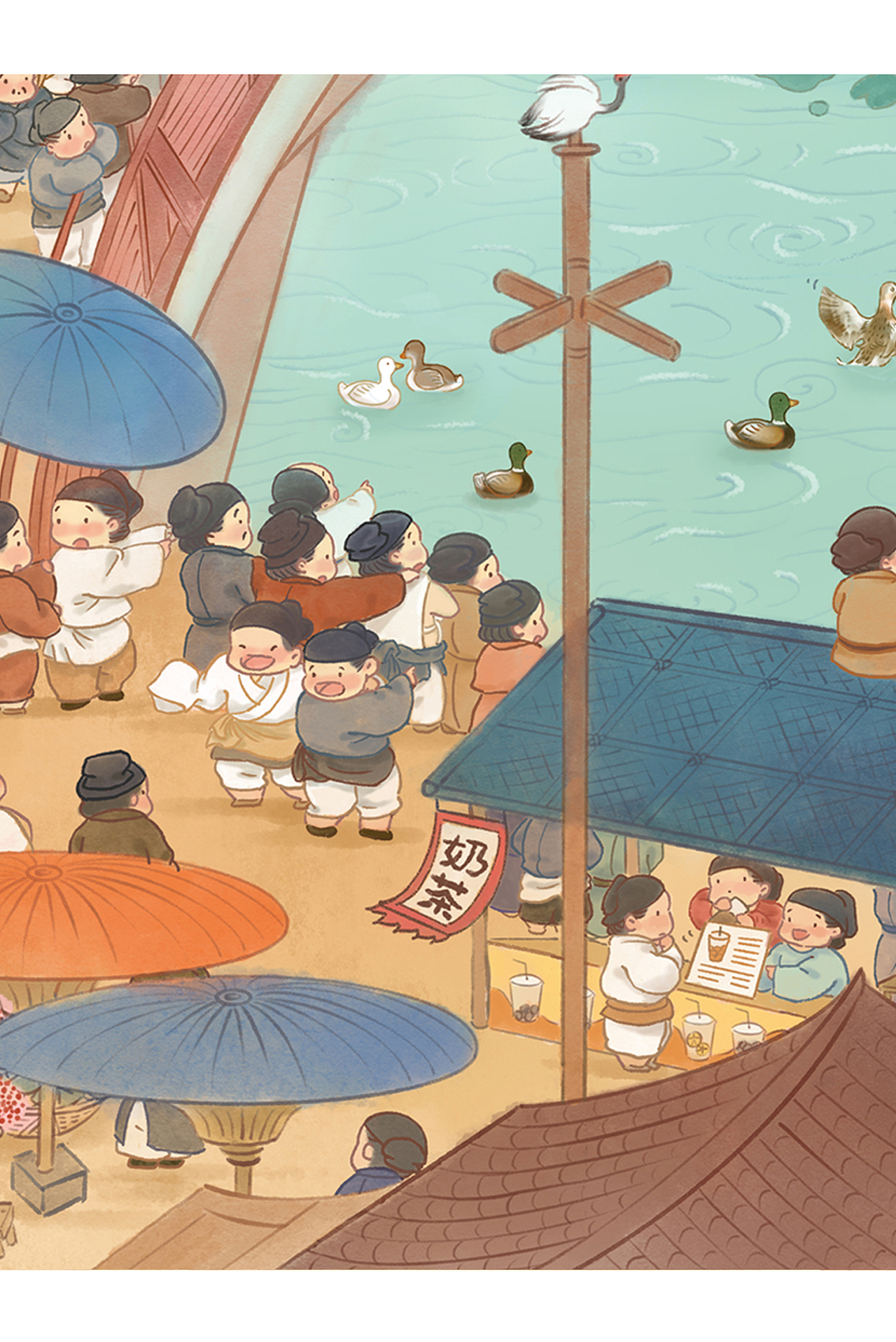 清明上河闹市图（图ZMjk1MDMwNTcy） - 商业插画 - 站酷设计师春羊原创素材 - 站酷ZCOOL