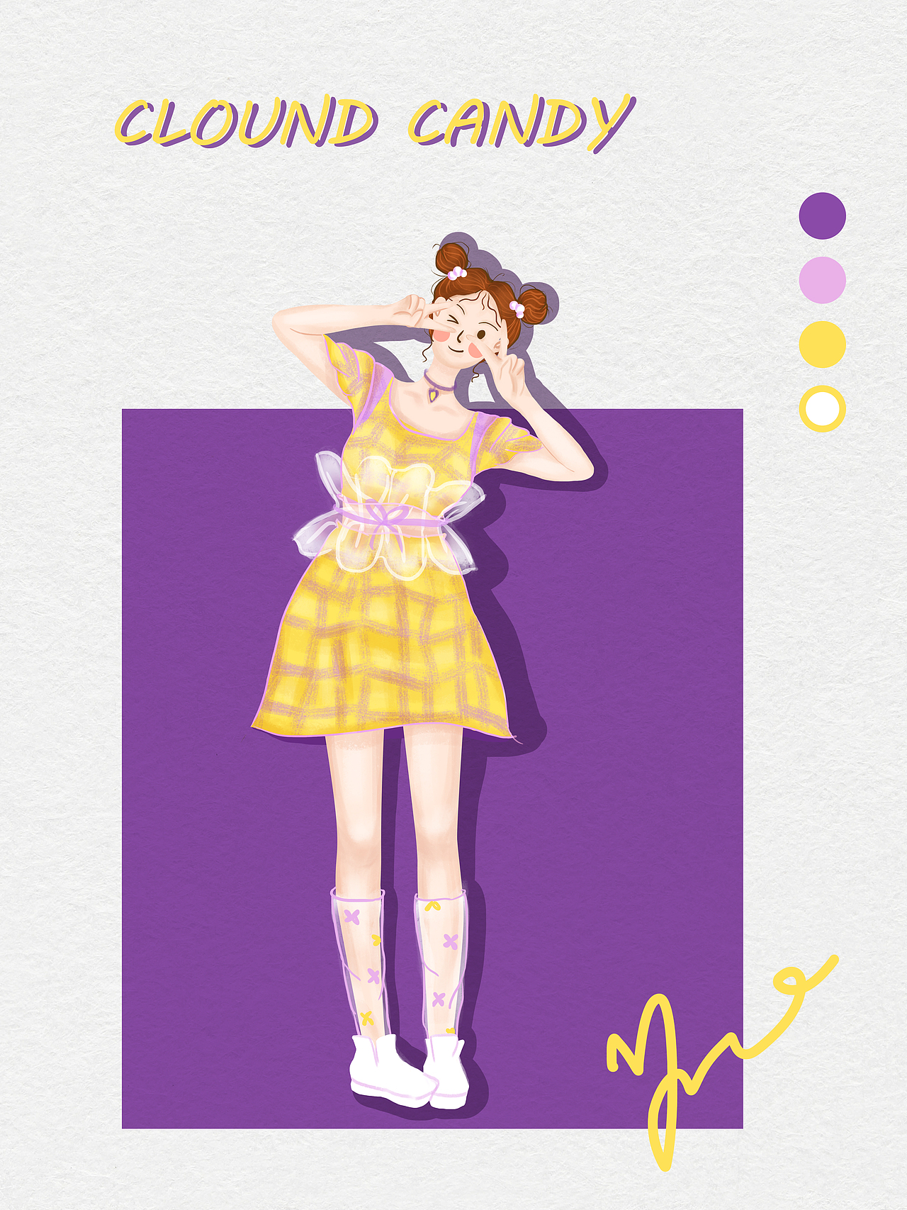 夏日时尚穿搭插画（图ZMjAzNjg5MjI0） - 商业插画 - 站酷设计师张咬咬原创素材 - 站酷ZCOOL