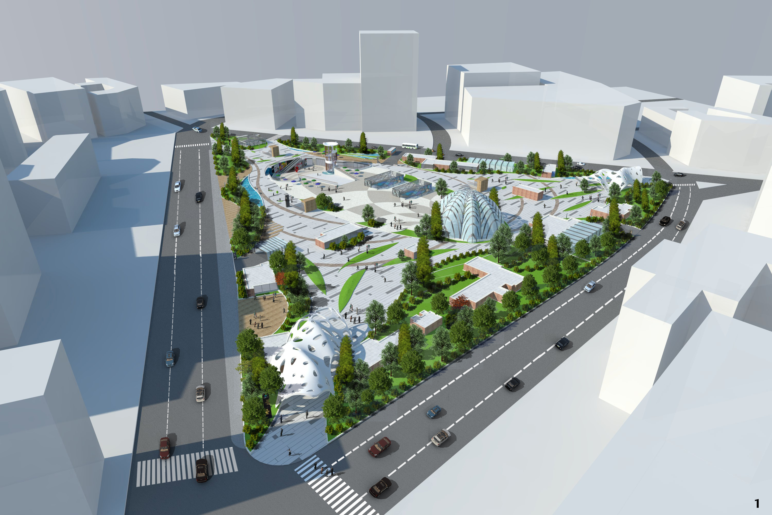 维克商业广场景观设计