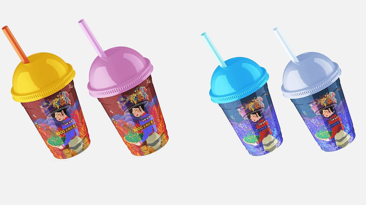 3200艺术茶饮店定位及整体风格设计