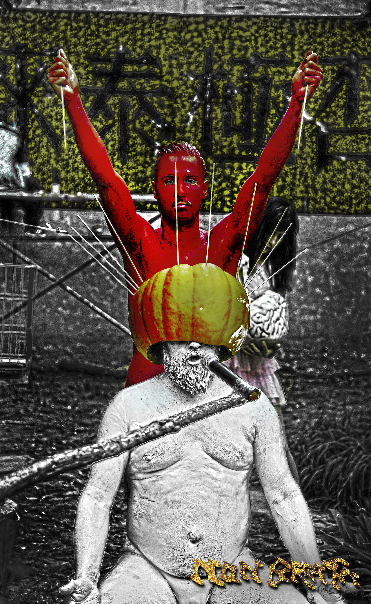 2015宋庄BIG HAM国际艺术邀请展·国际艺术团体NON GRATA及暗八仙钱赓手术涂鸦部分影像（图ZMzQ5ODg3NTY=） - 绘画 - 站酷设计师钱赓原创素材 - 站酷ZCOOL