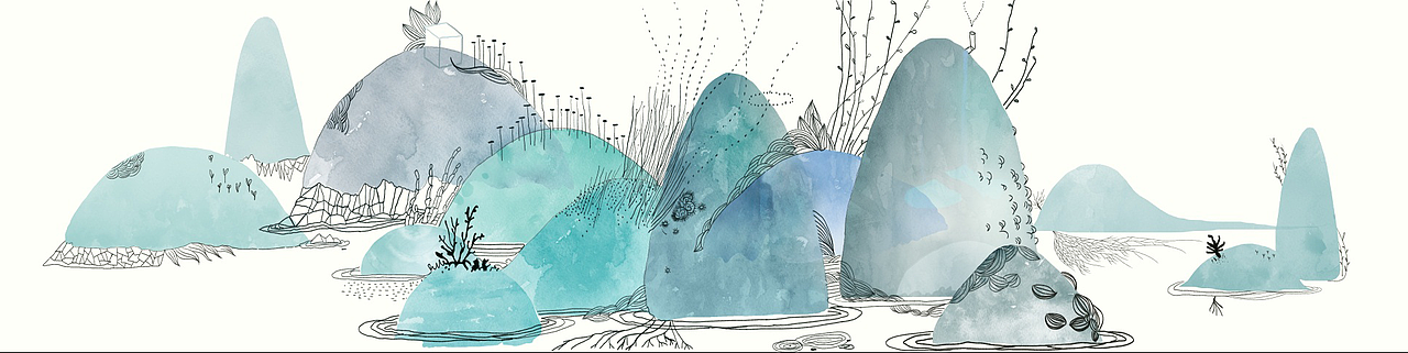 山有木兮木有枝 ,小清新北欧客厅装饰画