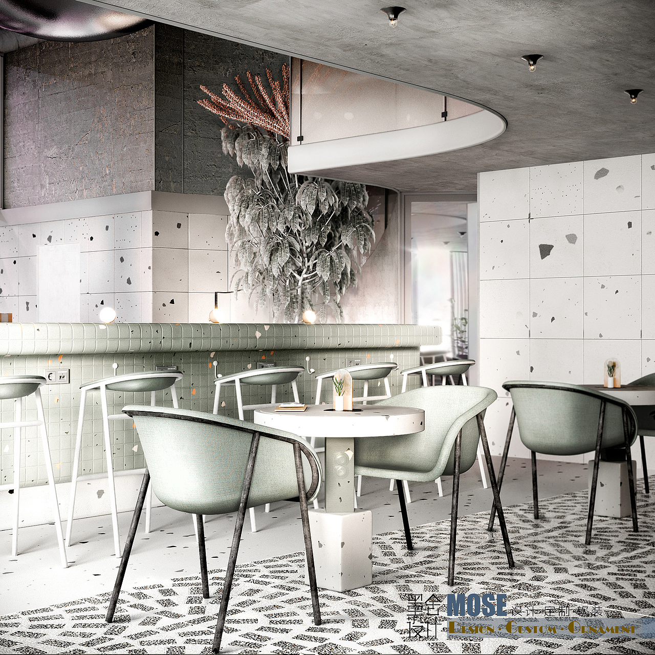 墨舍设计|网红奶茶店