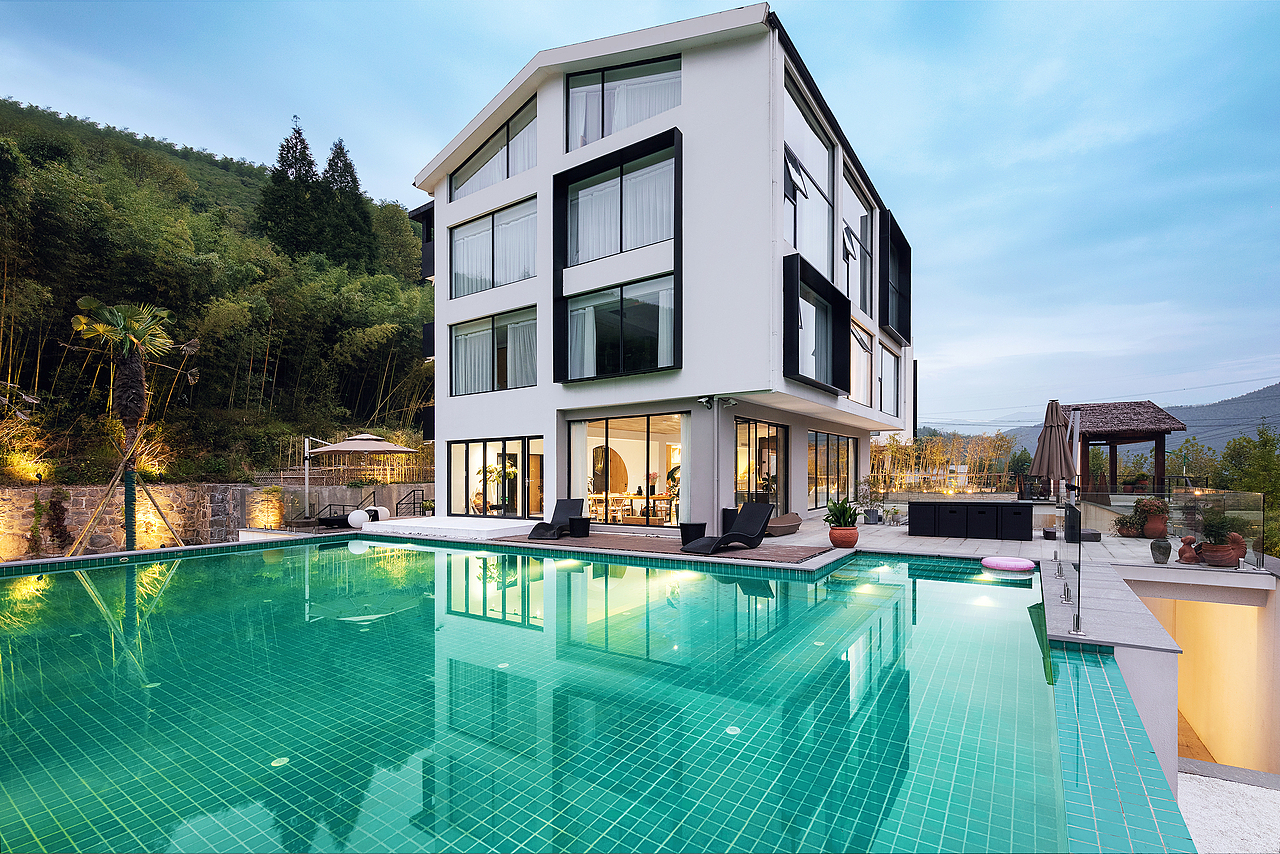 酒店建筑拍摄莫干山璞域近山精品度假酒店