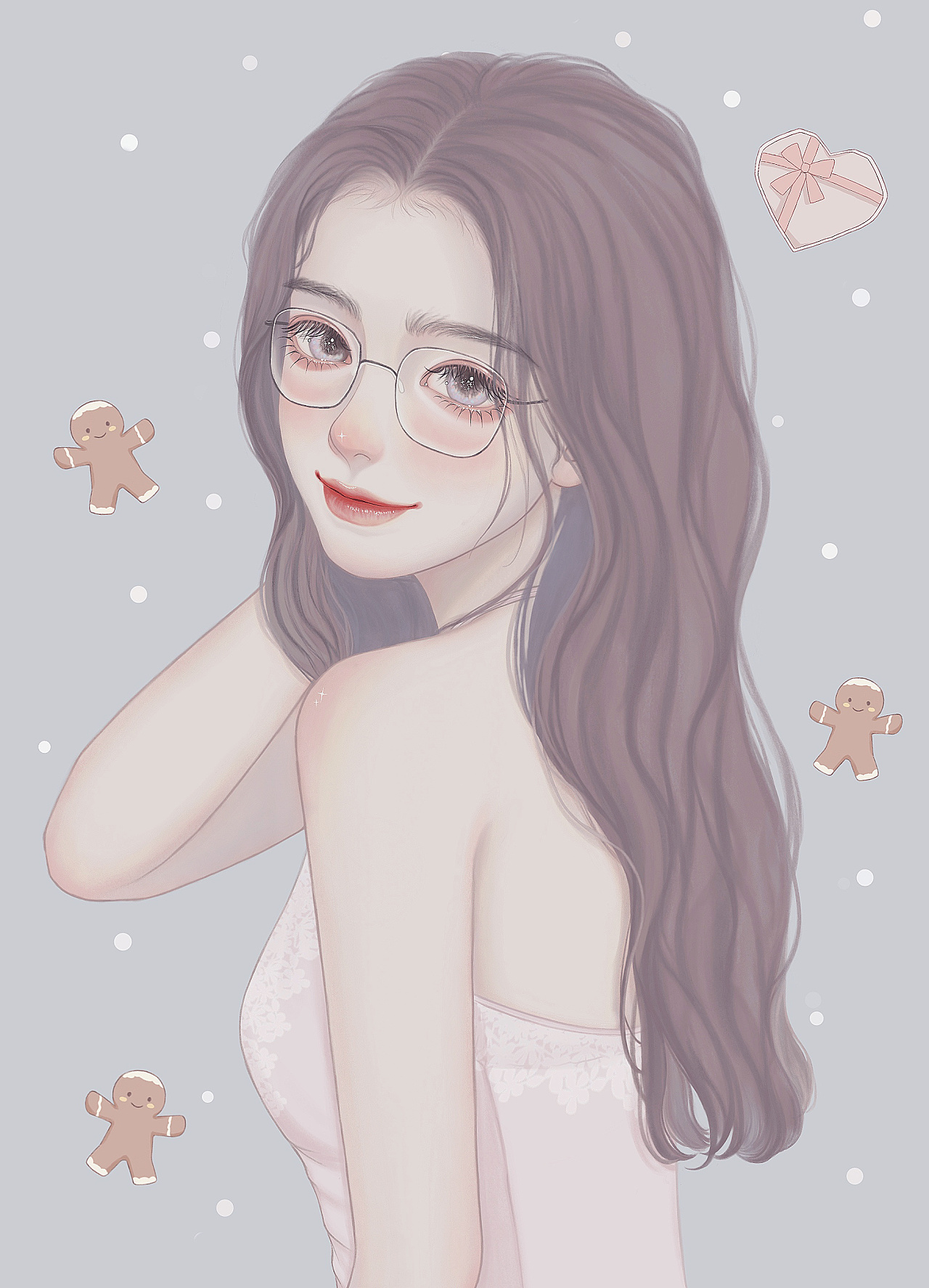 知性小姐姐|插画|创作习作|十雾wu - 原创作品 - 站酷 (zcool)