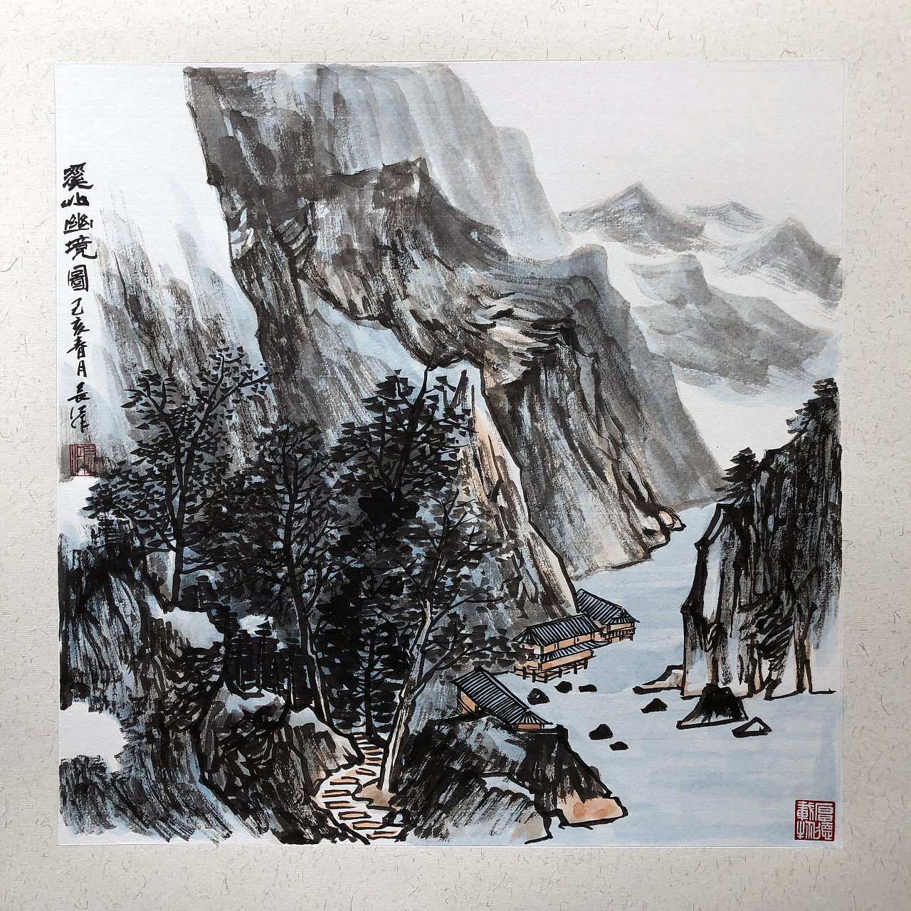 著名中国山水画家王岳岗作品欣赏 - 艺术 - 收藏头条