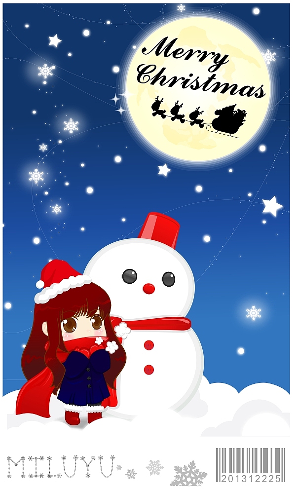2013平安夜圣诞夜❉Merry Christmas❉（图ZMTMyMTY0NDA=） - 商业插画 - 站酷设计师米路milu原创素材 - 站酷ZCOOL