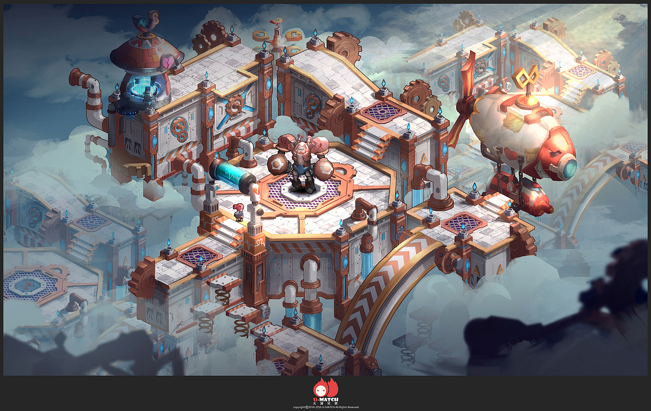 蒸汽朋克场景作业|插画|概念设定|周不胖_原创作品-站酷(zcool)