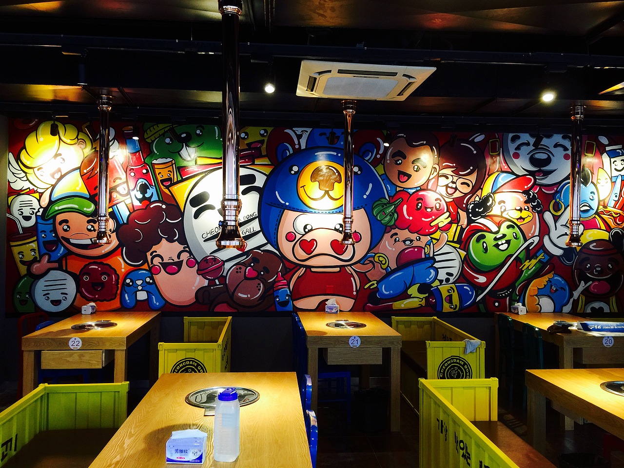 烤肉店墙绘…（图ZNTEyOTg0MDQ=） - 新锐潮流插画 - 站酷设计师痞子JACK原创素材 - 站酷ZCOOL
