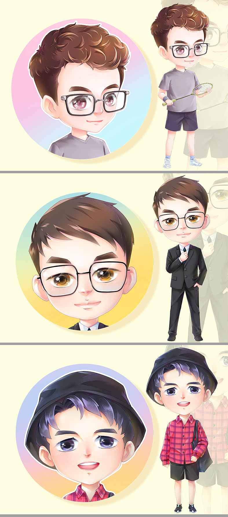 同事们的Q版（图ZMjU1ODMzMjM2） - 创作习作 - 站酷设计师皇小羽原创素材 - 站酷ZCOOL