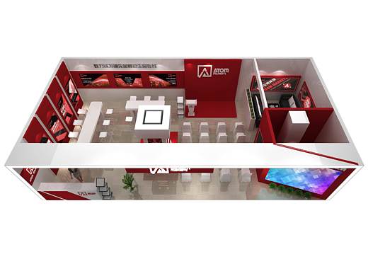 上海展会展台灯箱背景设计