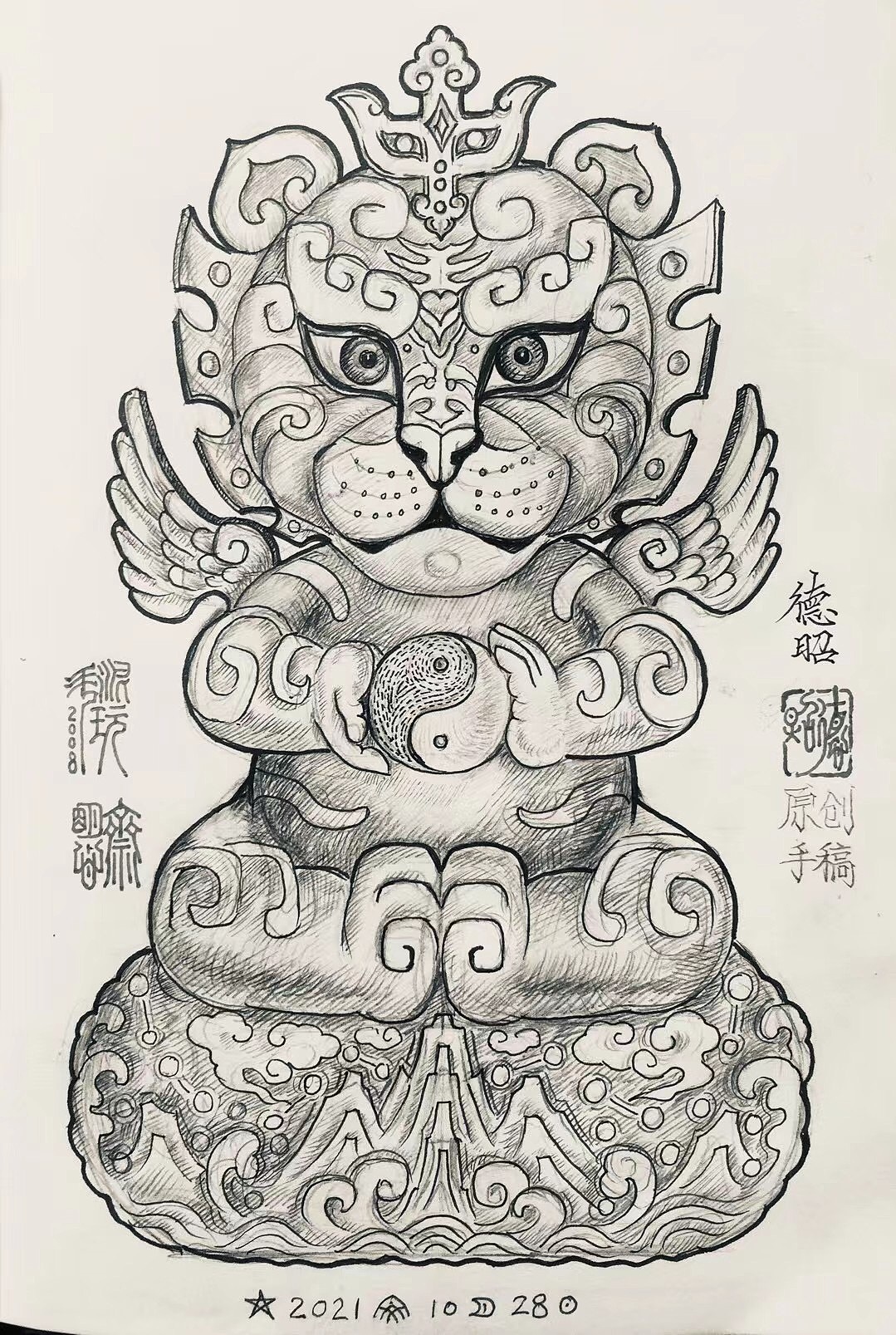 福虎泰吉（图ZMjc3NTQ1NTAw） - 创作习作 - 站酷设计师斗泥玩2008德昭原创素材 - 站酷ZCOOL