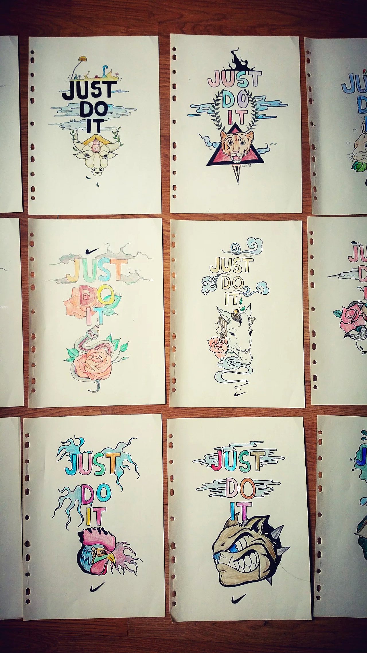 NIKE插画系列/JUST DO IT 完结整理