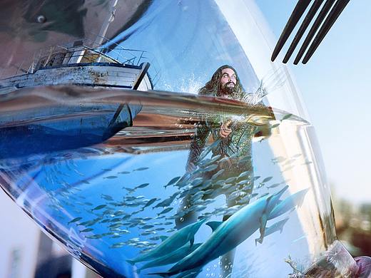 海王 Aquaman 合成海报