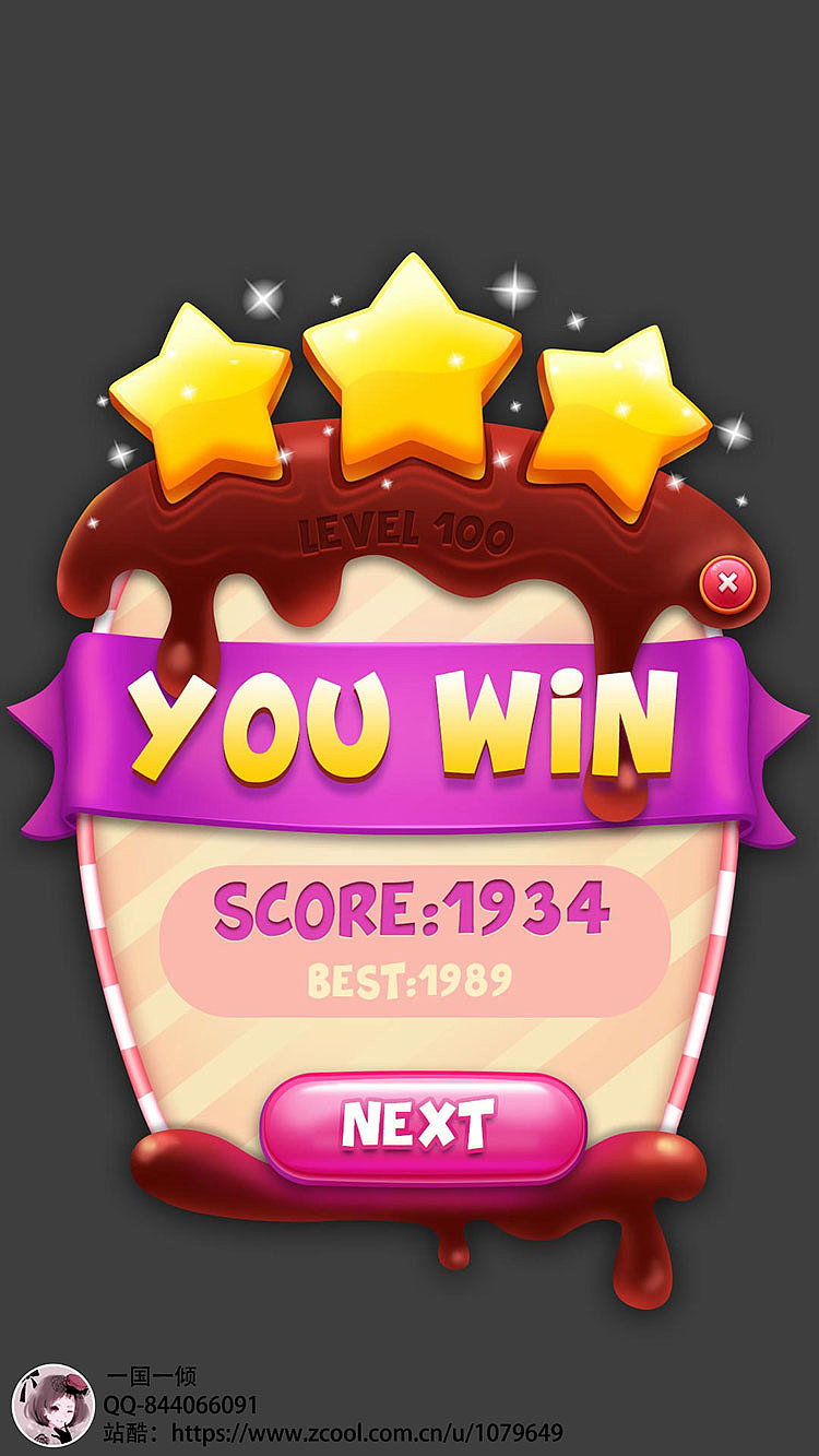 游戏ui——欧美q版风通关界面和图标