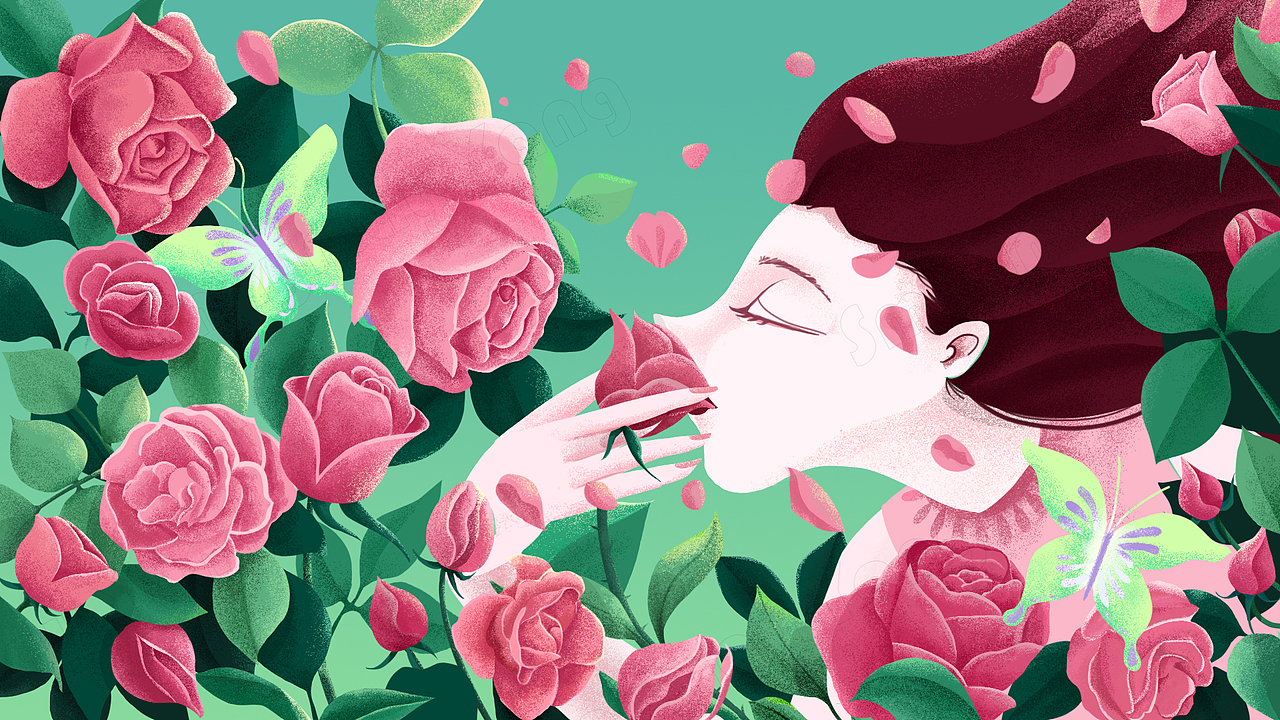 玫瑰花（图ZMjUxNjM2MTEy） - 商业插画 - 站酷设计师Smaymay原创素材 - 站酷ZCOOL
