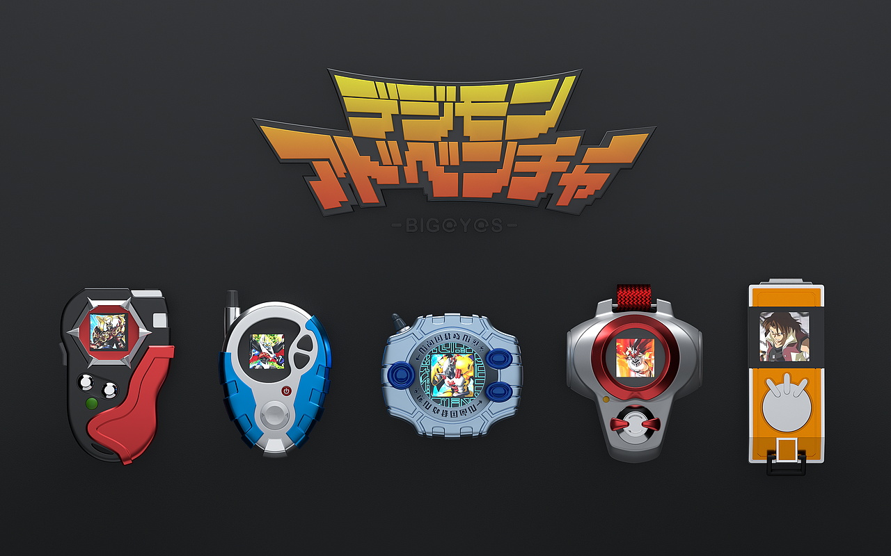 c4d:数码暴龙-暴龙机|三维|产品|火星上de夜猫_原创作品-站酷(zcool)