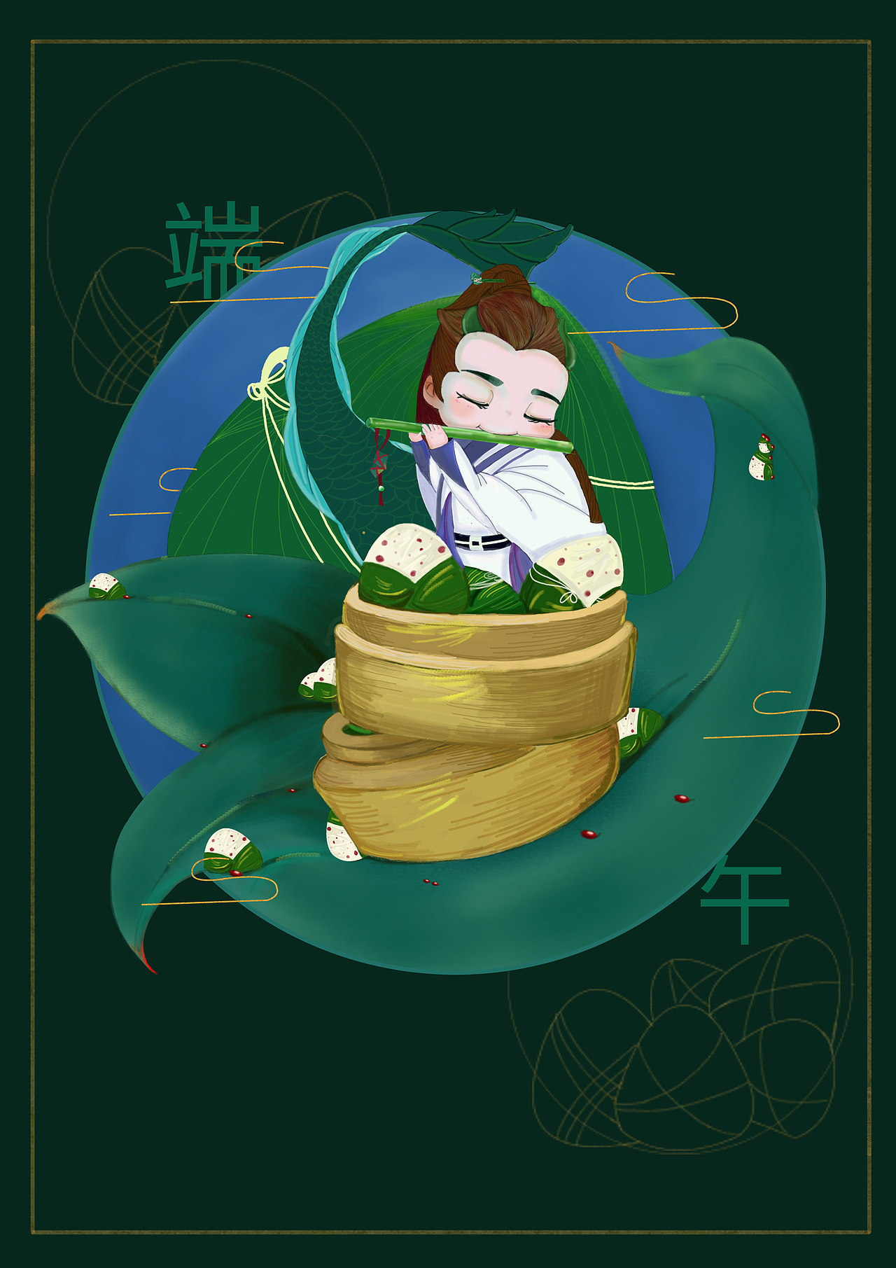 端午（图ZMTYyNDkwMzM2） - 商业插画 - 站酷设计师野鹿派原创素材 - 站酷ZCOOL