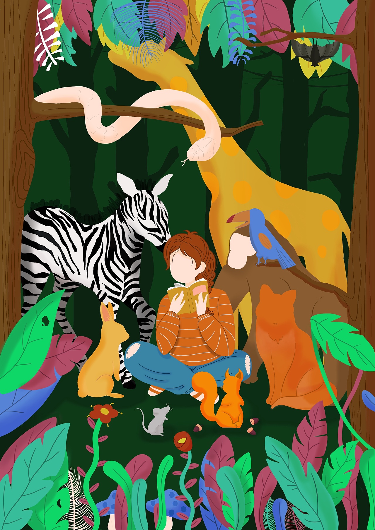 共生|插画|创作习作|东北区ace - 原创作品 - 站酷 (zcool)