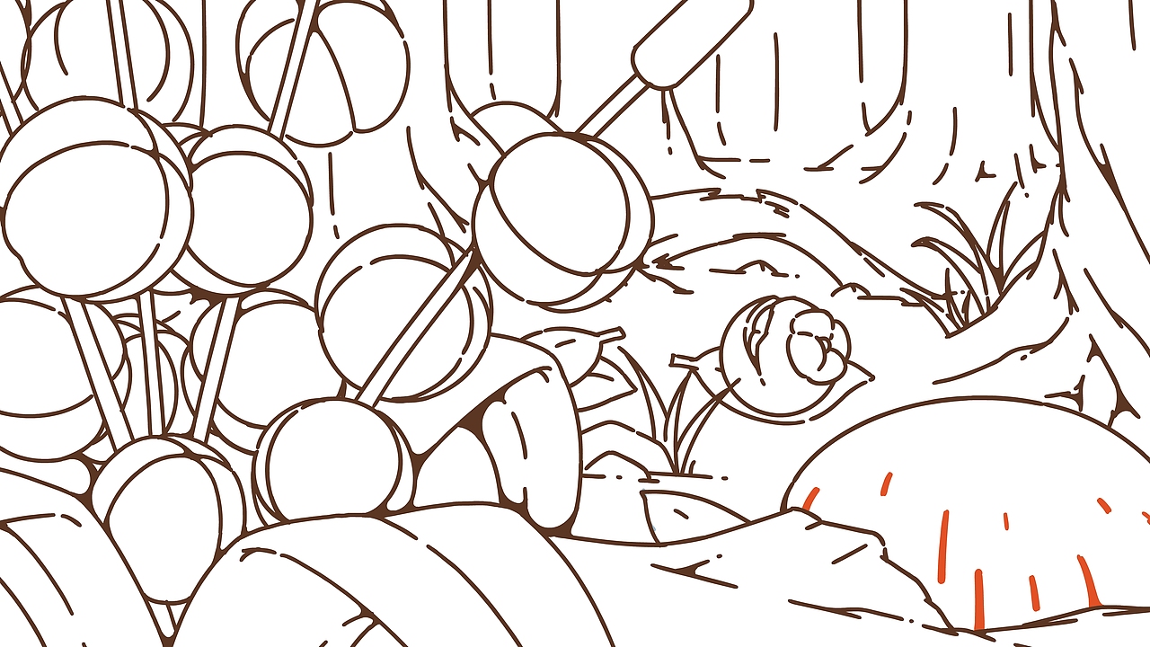 场景设计。小城。