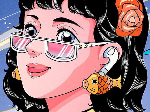 摩登少女（个人主页-ZNTA3MDA0MDg=） - 创作习作 - 站酷设计师孔格格妲原创素材 - 站酷ZCOOL