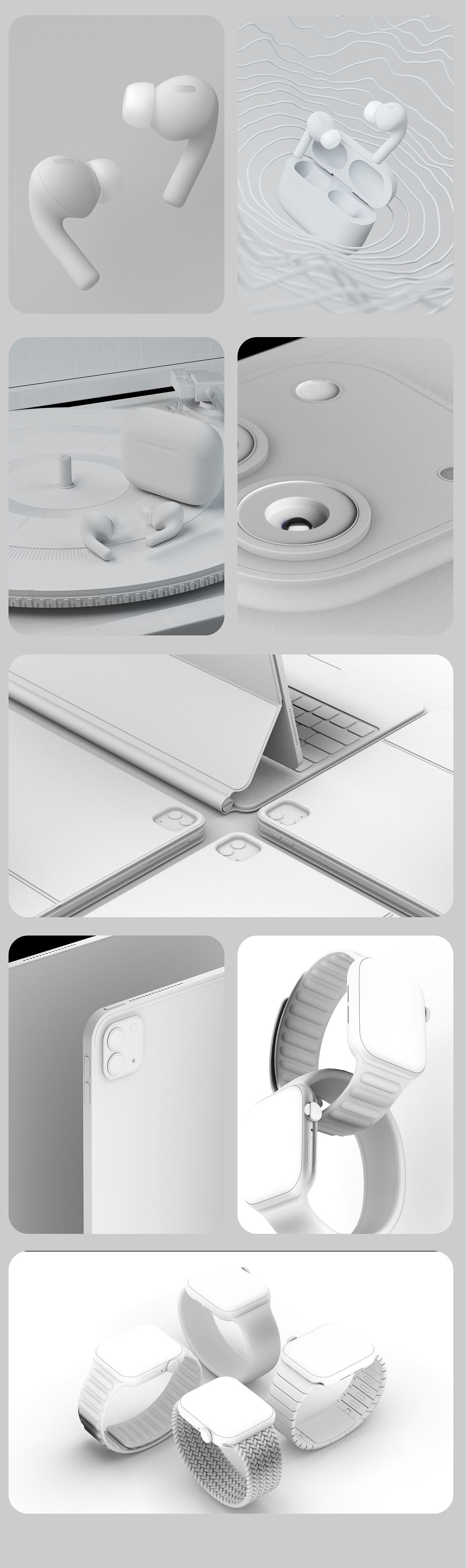 苹果产品渲染图