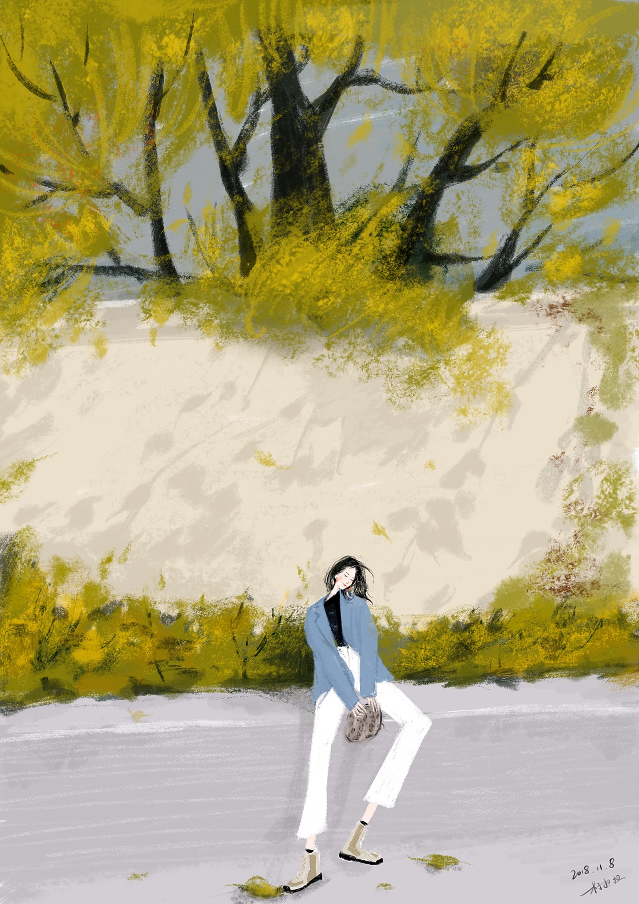 不知不觉画了这么多穿搭插画啦（图ZMTU3OTk0MDky） - 商业插画 - 站酷设计师木子担担原创素材 - 站酷ZCOOL
