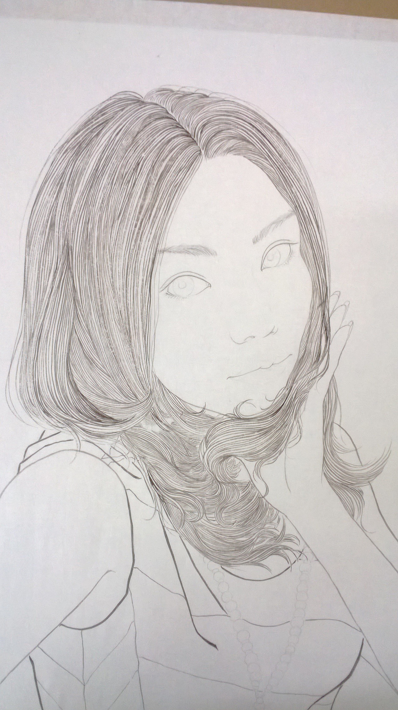 工笔人物画——美丽的女同志_航妹-站酷zcool