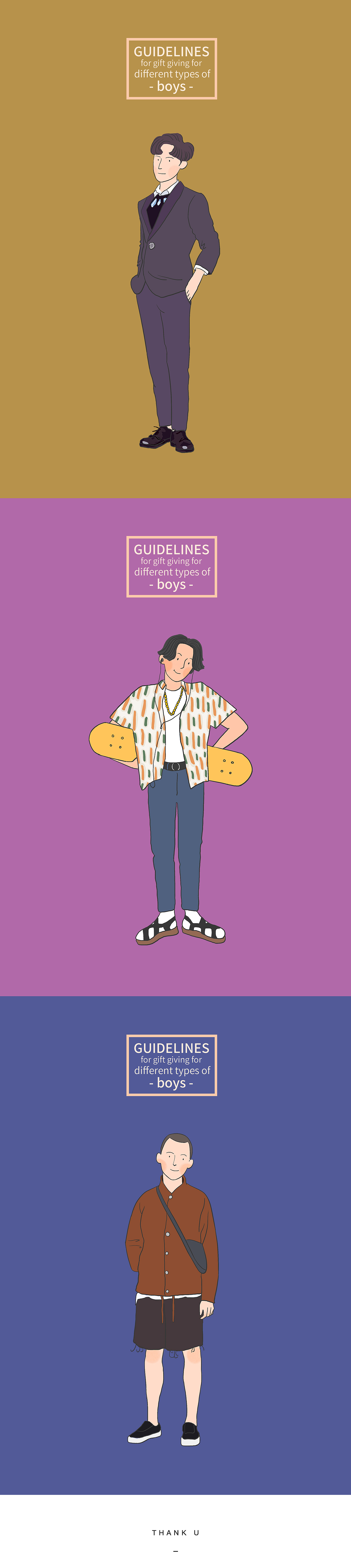 8种不同类型男生送礼指南（图ZMTM3NzYzOTk2） - 商业插画 - 站酷设计师椰OOO原创素材 - 站酷ZCOOL