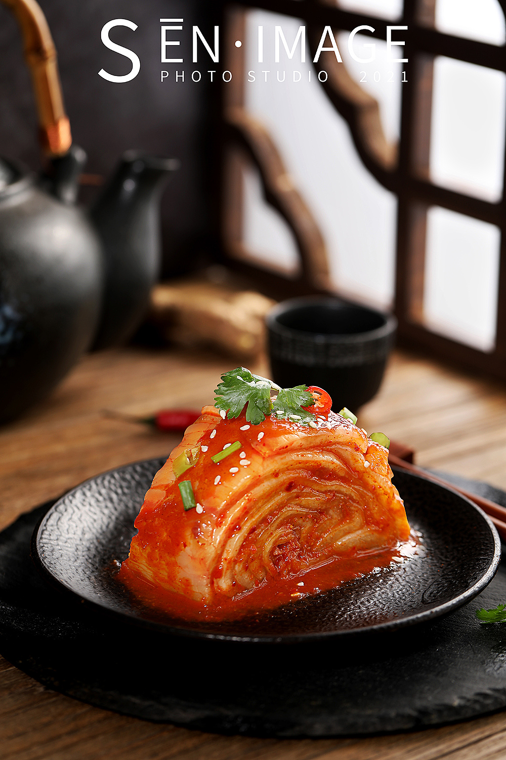 韩国泡菜摆盘应用菜品|摄影|美食摄影|森映画商业摄影 - 原创作品