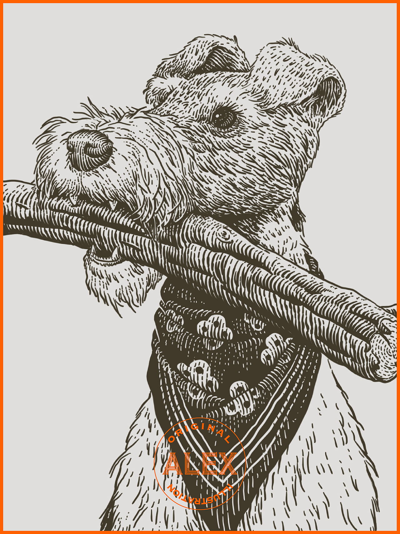 原创插画 | 狗子们（图ZMzAzNzA1ODY0） - 商业插画 - 站酷设计师花椒的Alex原创素材 - 站酷ZCOOL