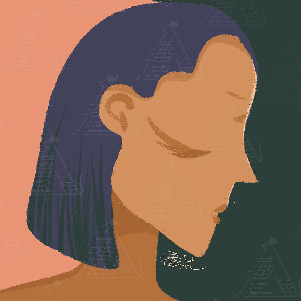 五分钟杂志封面插画-第十三周