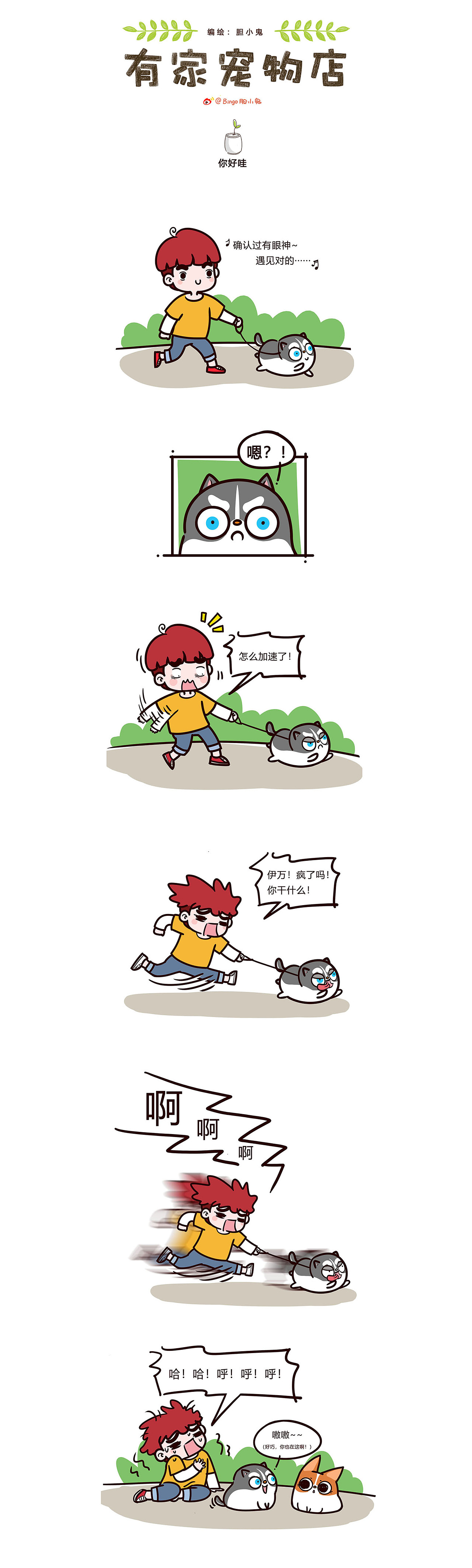 喜欢你就粘着你——《有家宠物店》（图ZMTMyNzEzNTQ4） - 短篇/格漫 - 站酷设计师Bingo小鬼原创素材 - 站酷ZCOOL