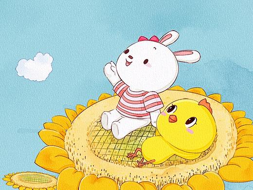 小黄鸡高登看云壁纸（750X1334）