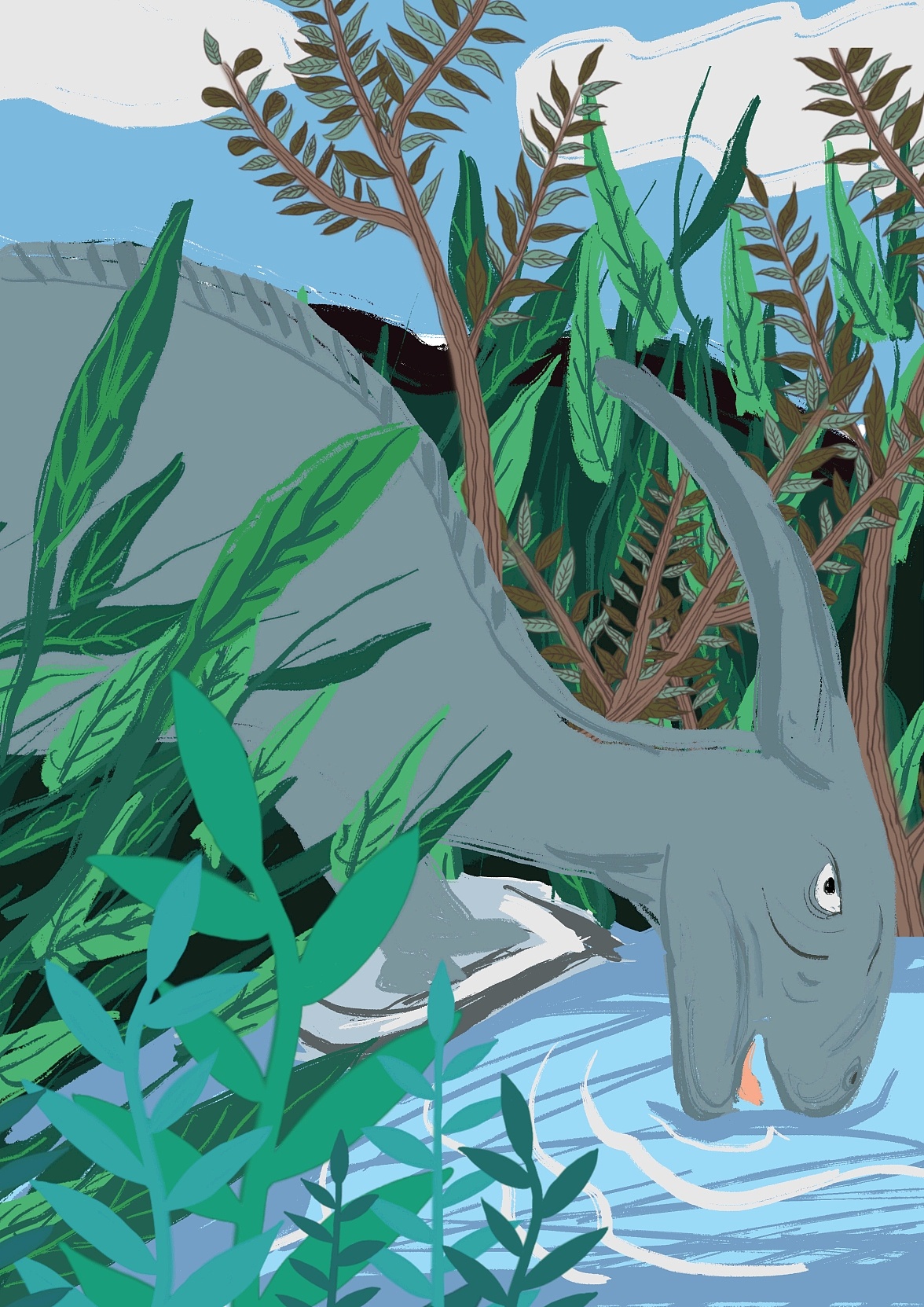 侏罗纪公园|插画|商业插画|阿君爱画画 - 原创作品 - 站酷 (zcool)