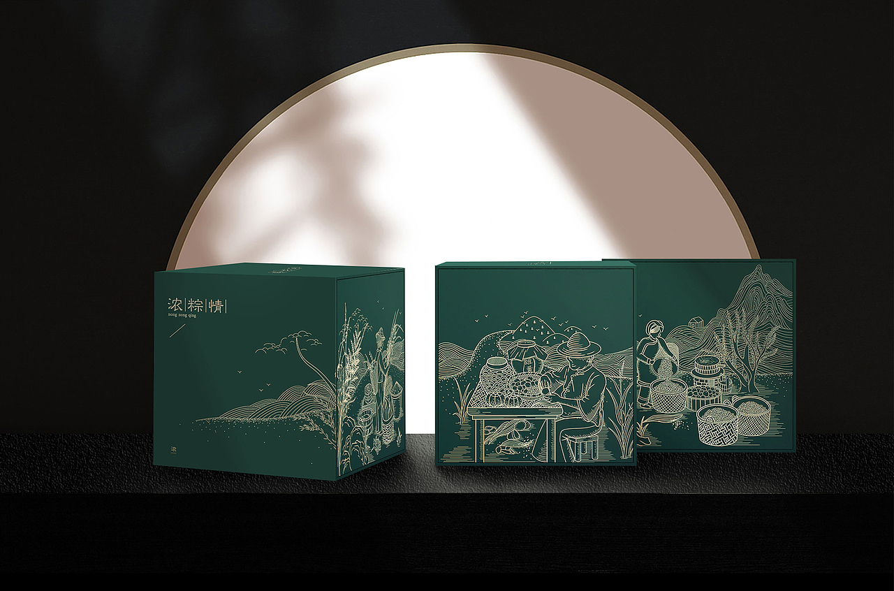 浓粽情 端午节礼盒包装设计（图ZMTk4MzU4MzQ0） - 包装 - 站酷设计师slackerss原创素材 - 站酷ZCOOL