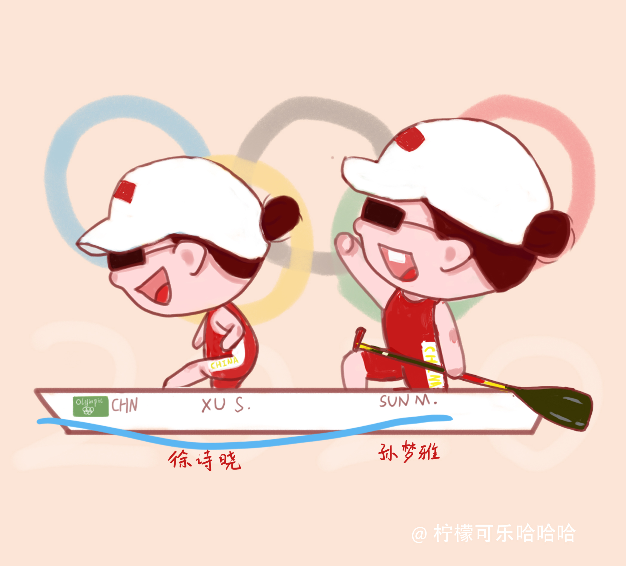 奥运会卡通运动员图片