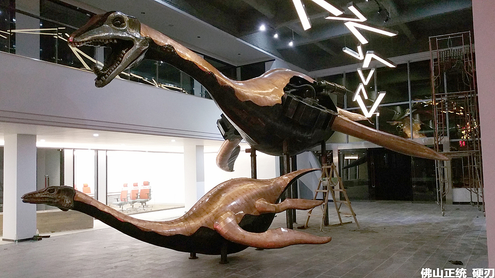 硬刃——《蛇颈龙母子》（图ZMjc0MDM1OTI=） - 工艺品设计 - 站酷设计师bingezai原创素材 - 站酷ZCOOL