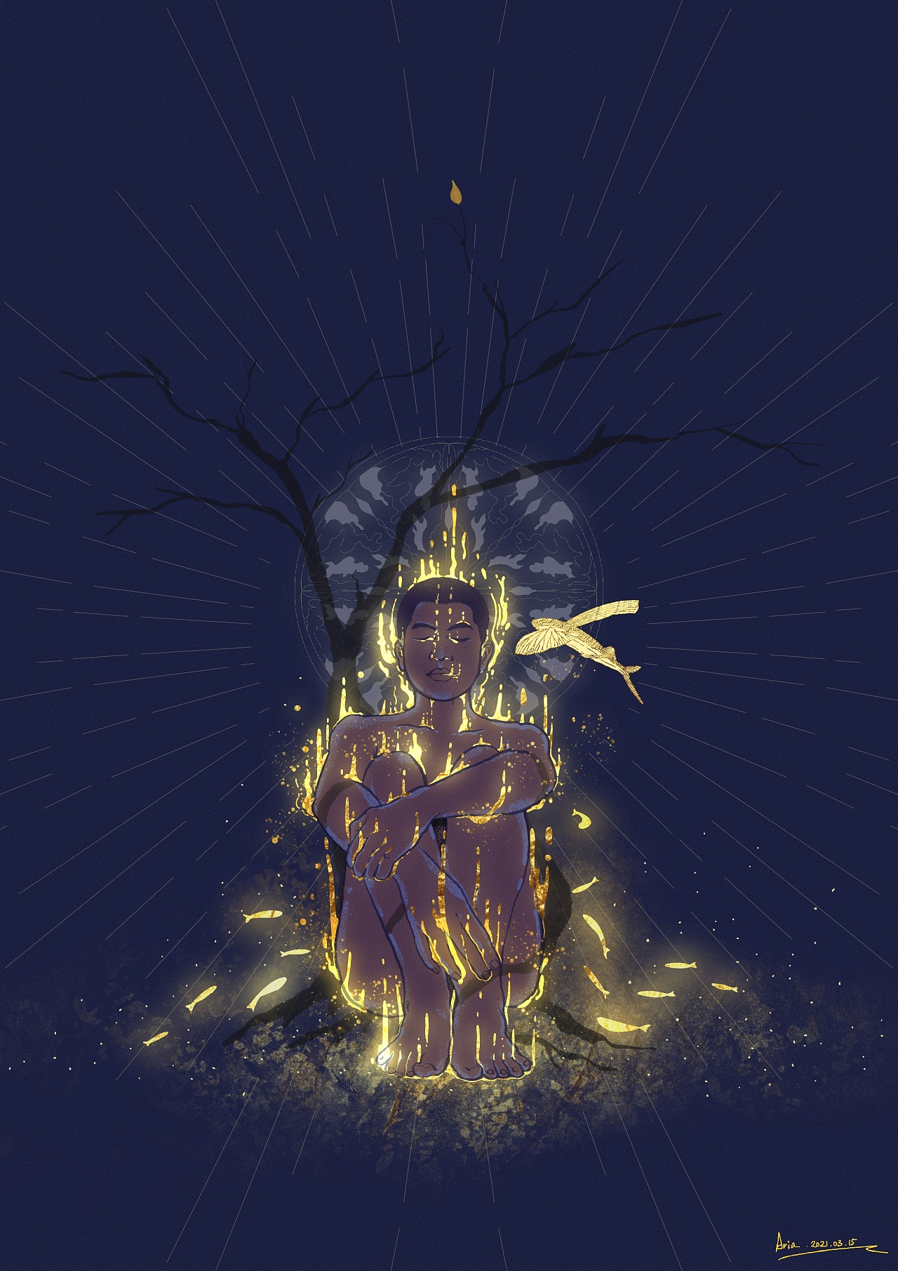 抑郁《对抗》|插画|艺术插画|afawkes - 原创作品 - 站酷 (zcool)