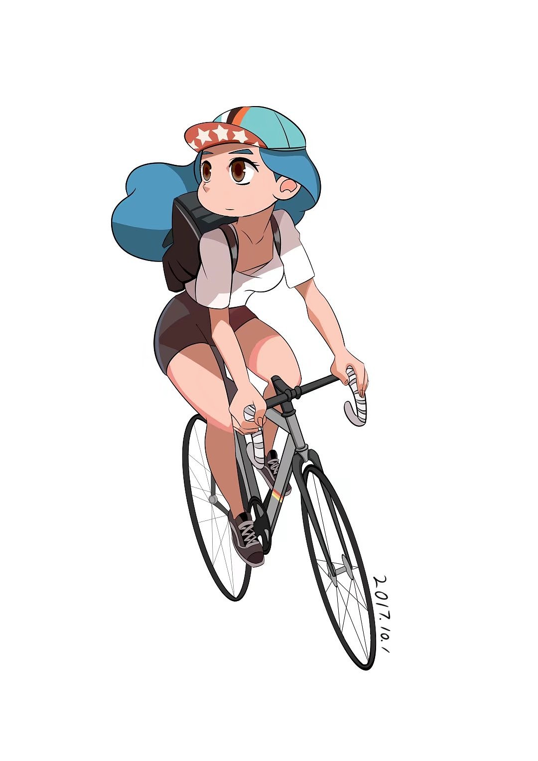 自行车插画素材-自行车插画模板-自行车插画图片免费下载-设图网