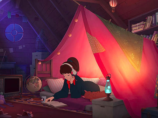 吉卜力风格原画