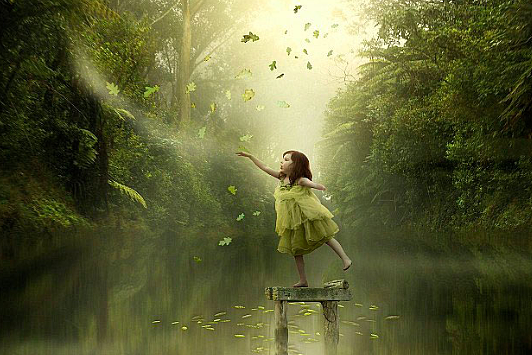 那些唯美奇幻照中的独臂女神