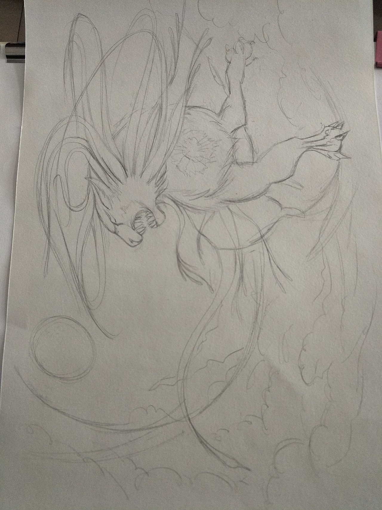 插画随笔【神兽穷奇】