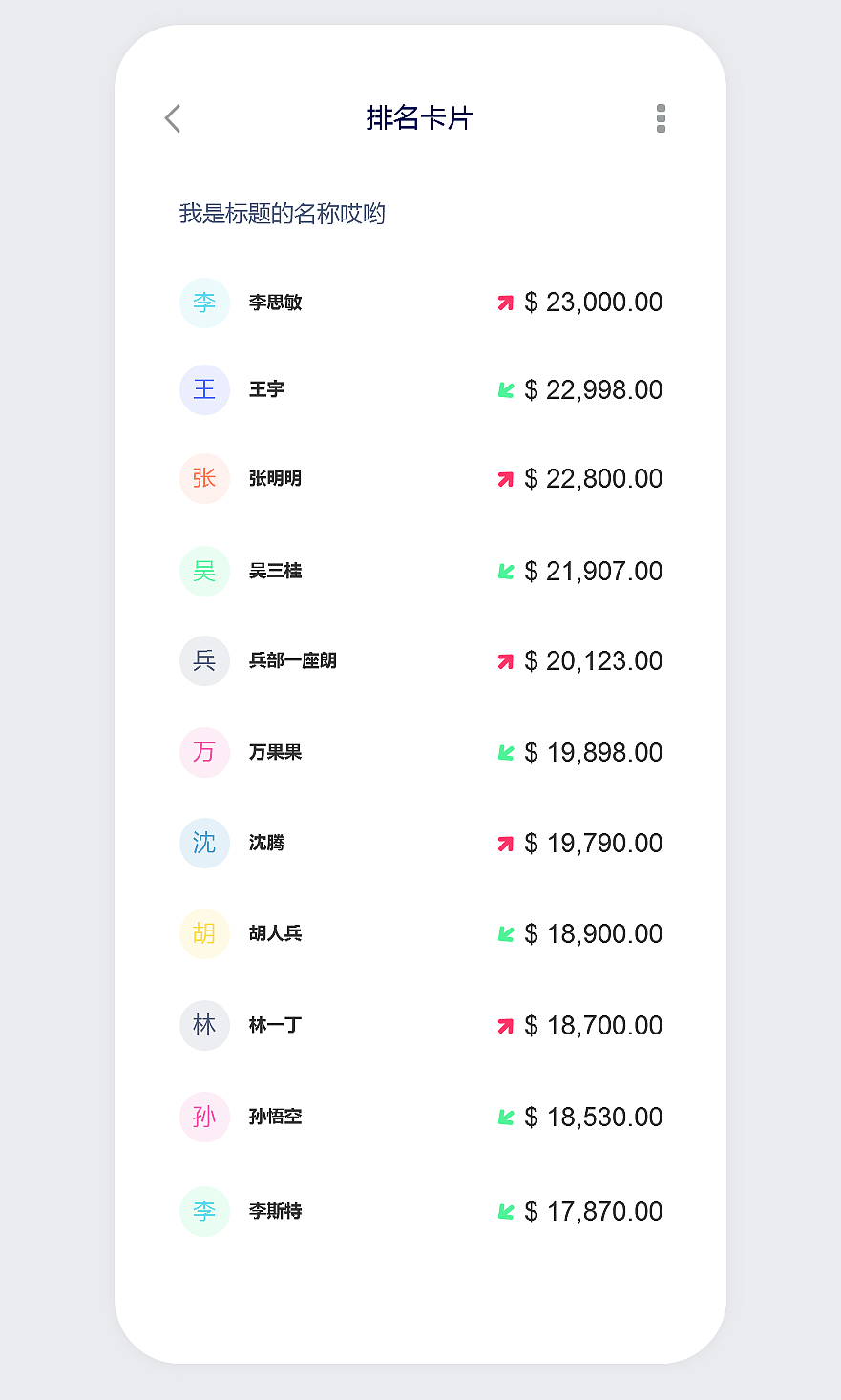 UI界面样式合集